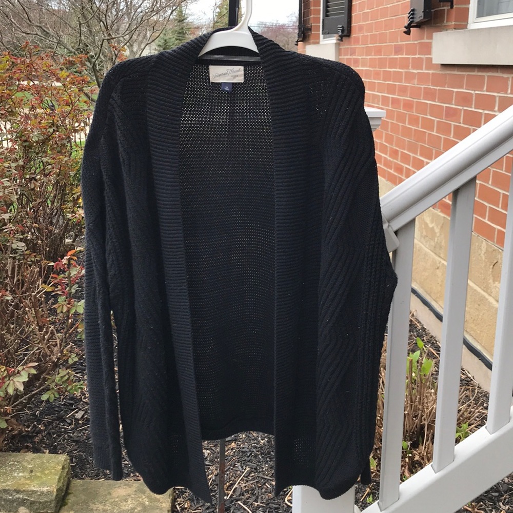 Black cardigan